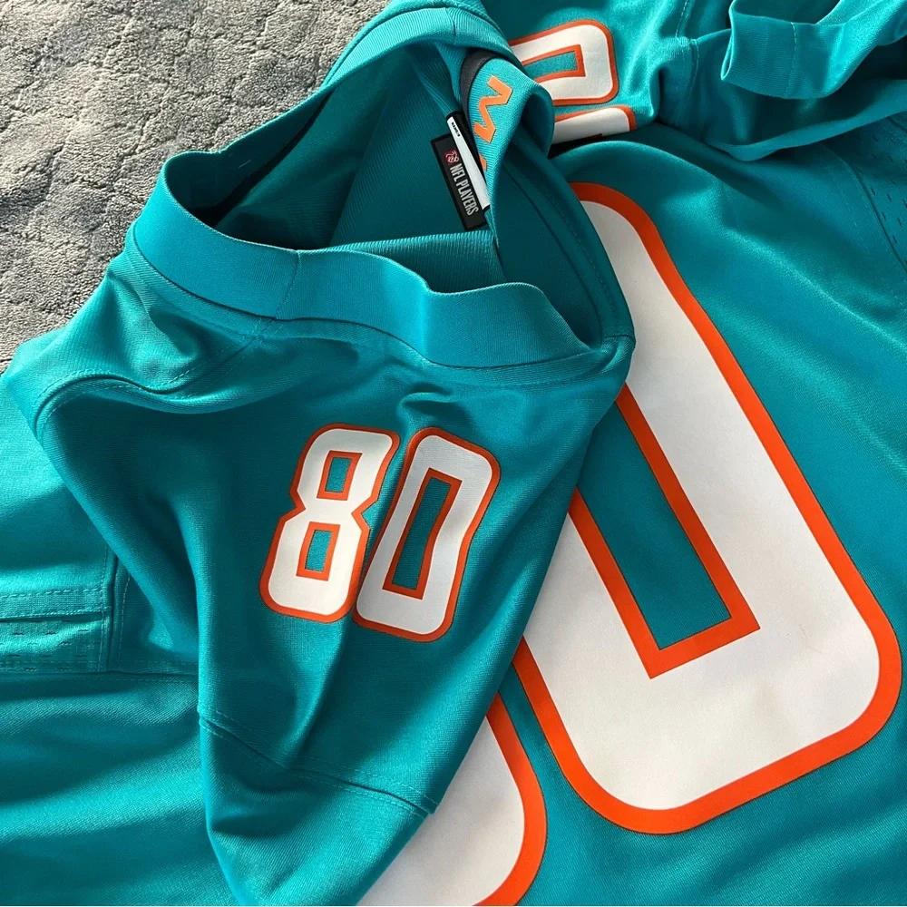 Miami Dolphins NFL Nike 80 Amendola Football‎ Jersey Men's XL Aqua